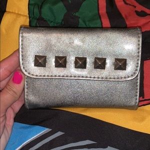 Sparkle Silver studded wallet